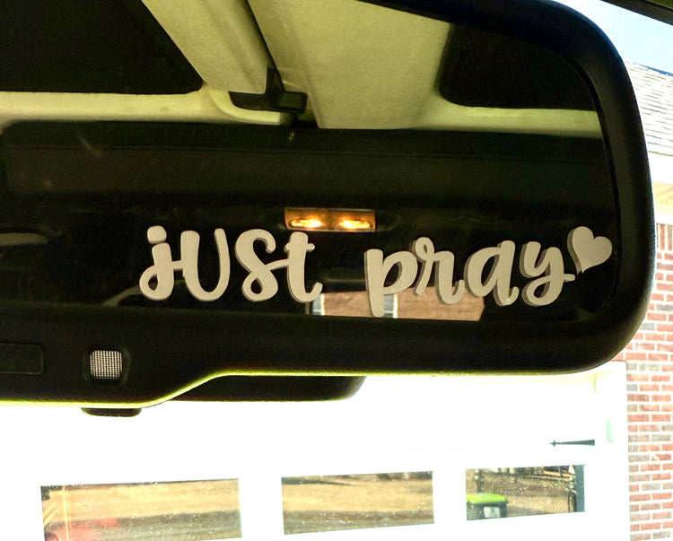 Just Pray Vinyl Decal